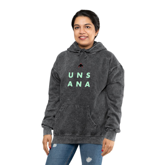 UNSANA Unisex Mineral Wash Hoodie